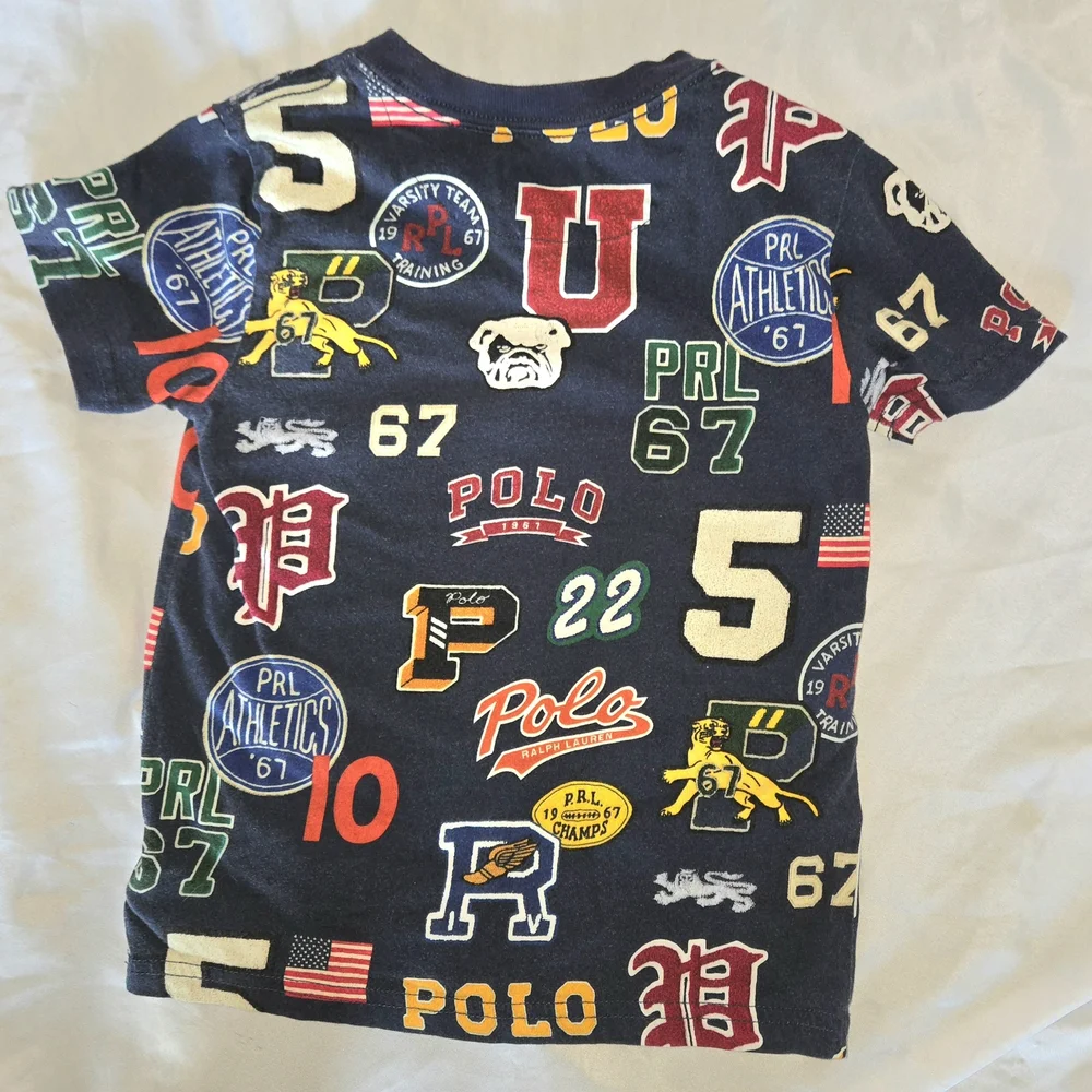 Ralph Lauren Polo Kids' Boy's Collegiate Navy Graphic Tee